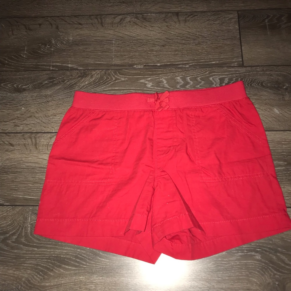 Girl’s red shorts